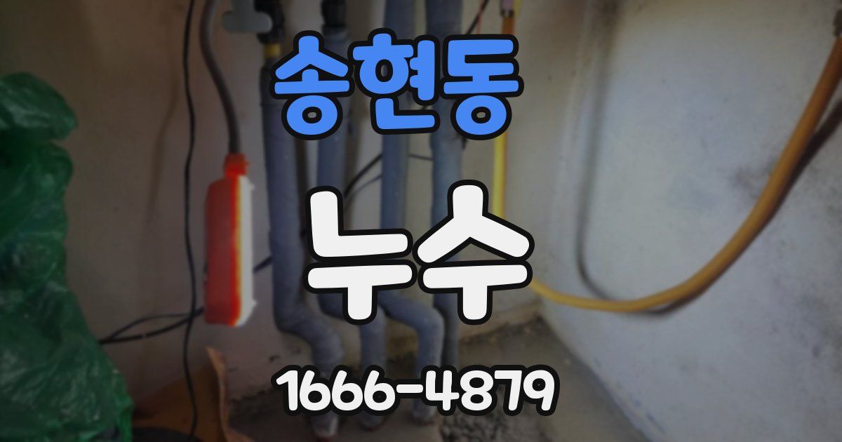 송현동 누수