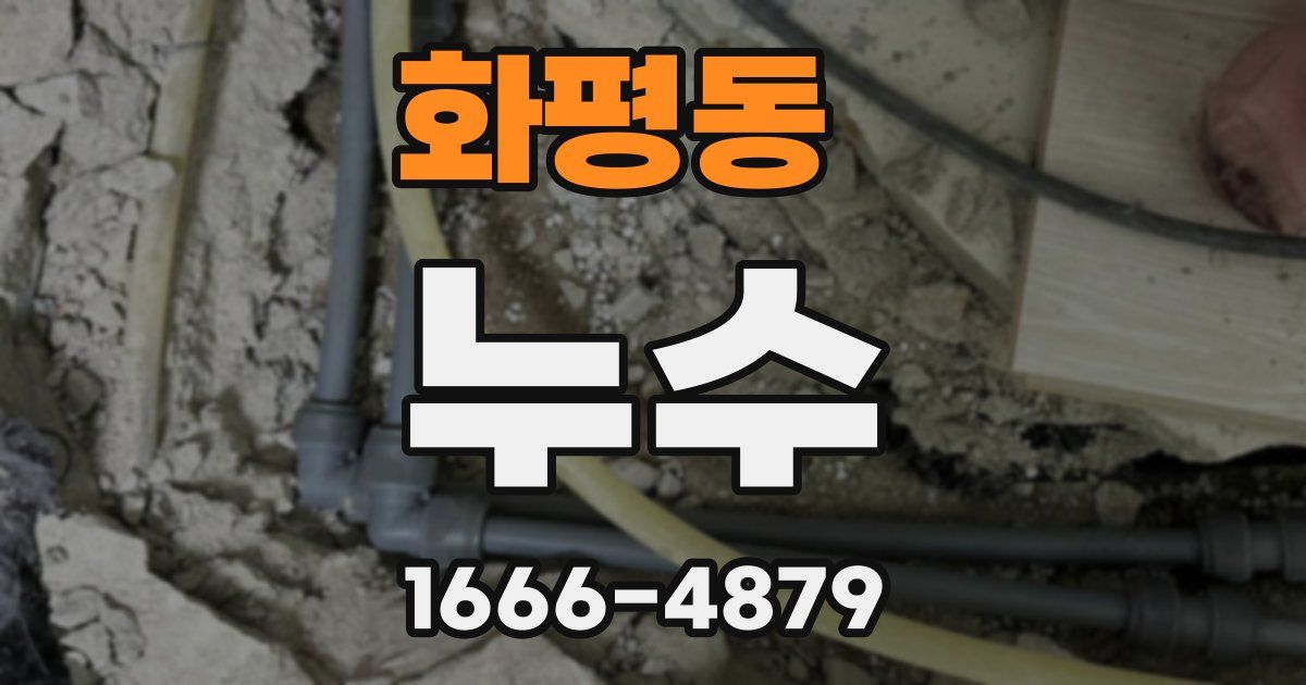 화평동 누수