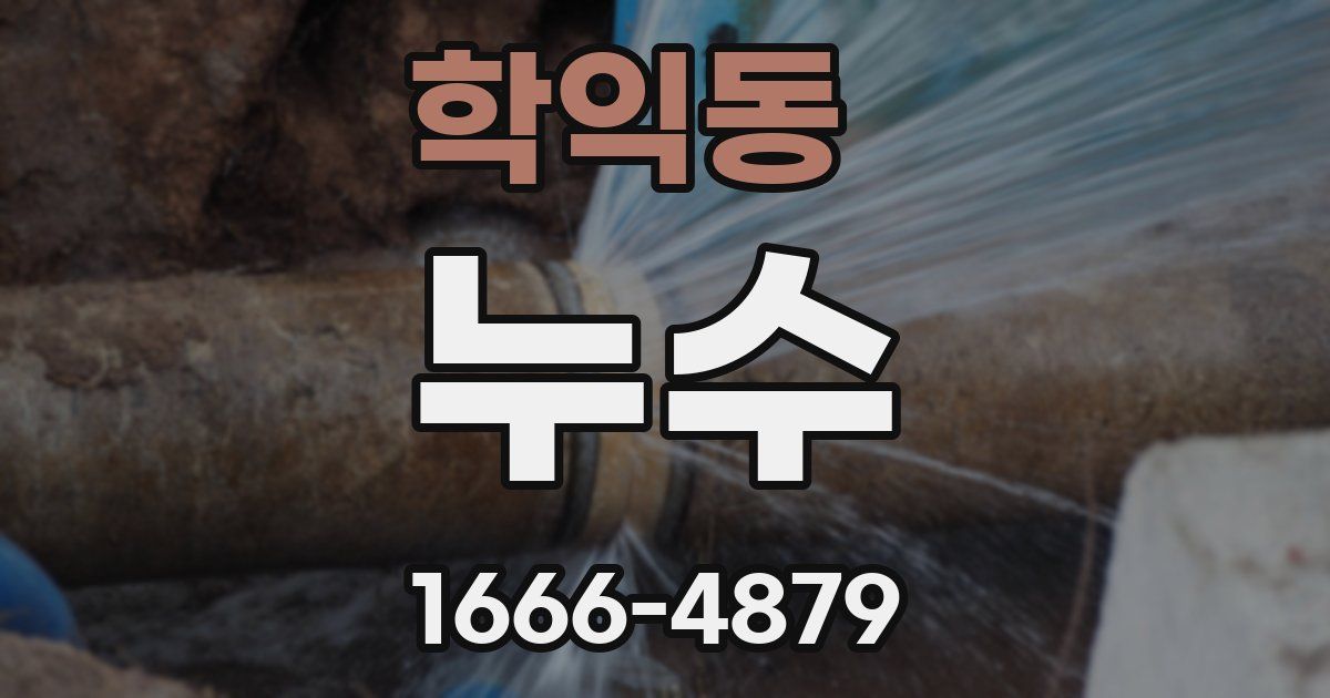 학익동 누수