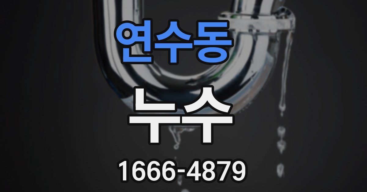 연수동 누수