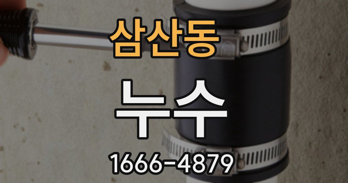 삼산동 누수