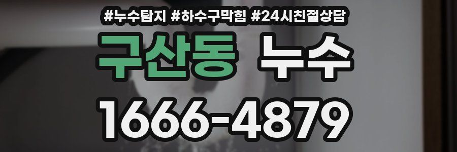구산동 누수