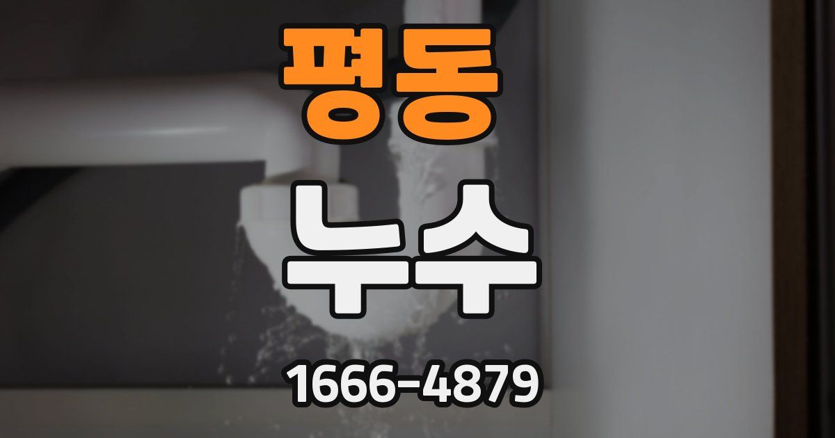 평동 누수