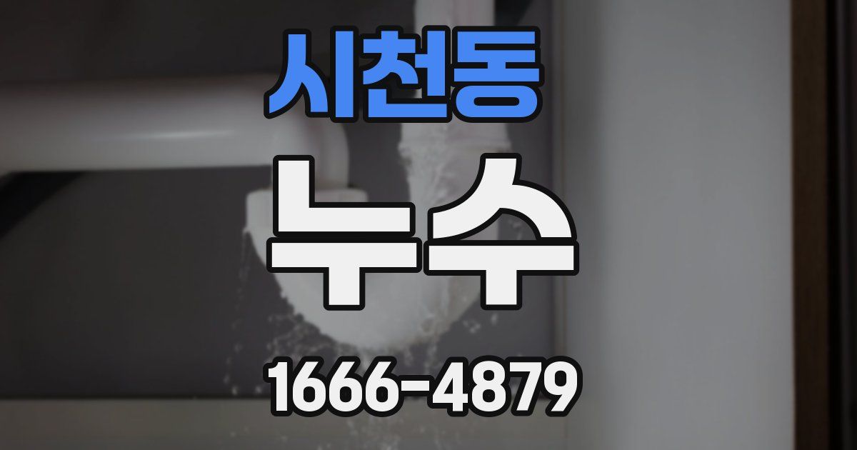 시천동 누수