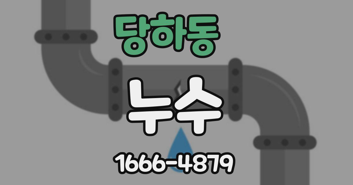 당하동 누수