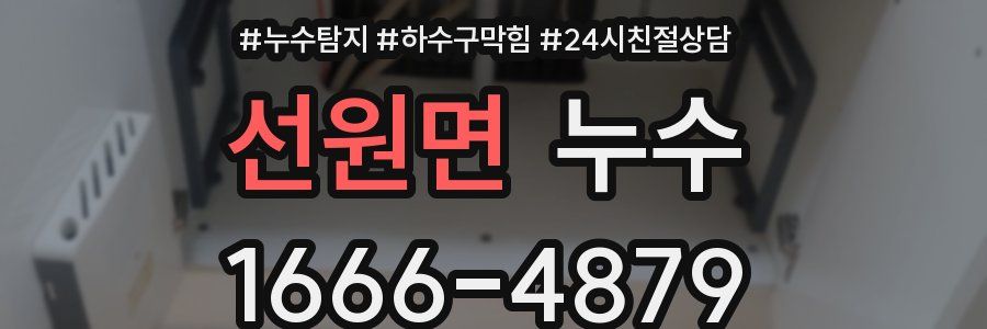 선원면 누수