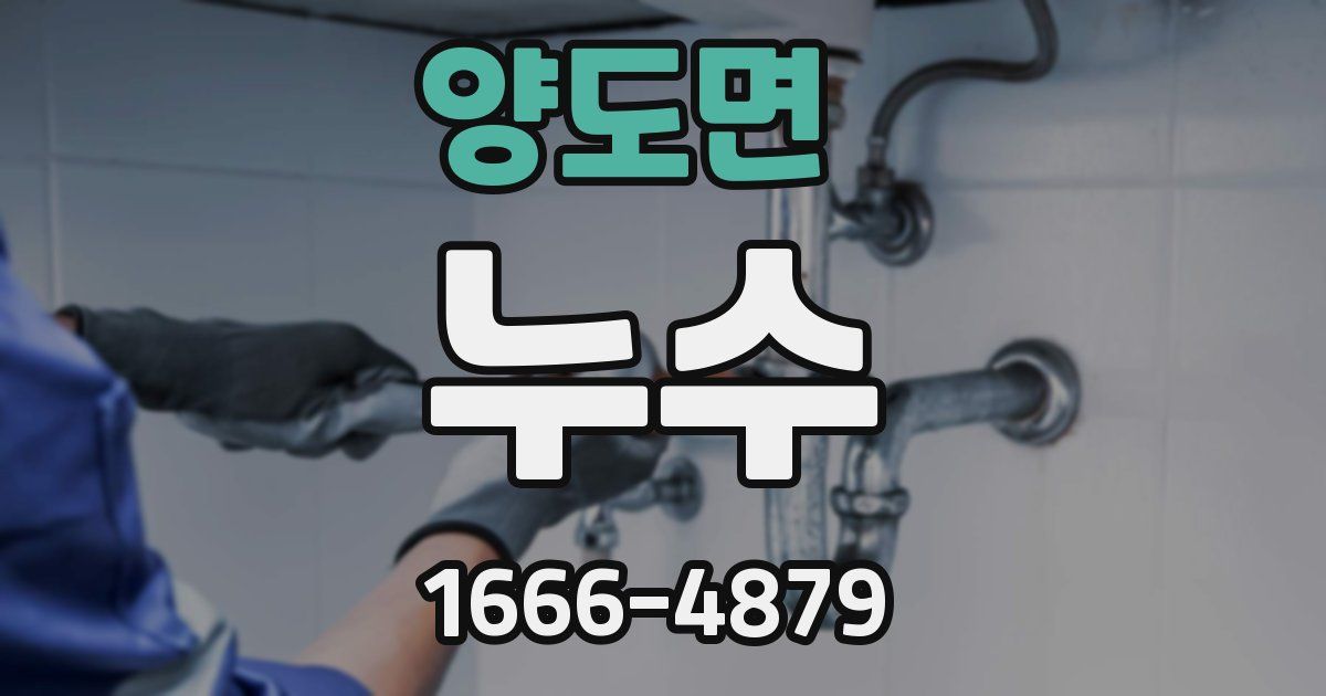 양도면 누수