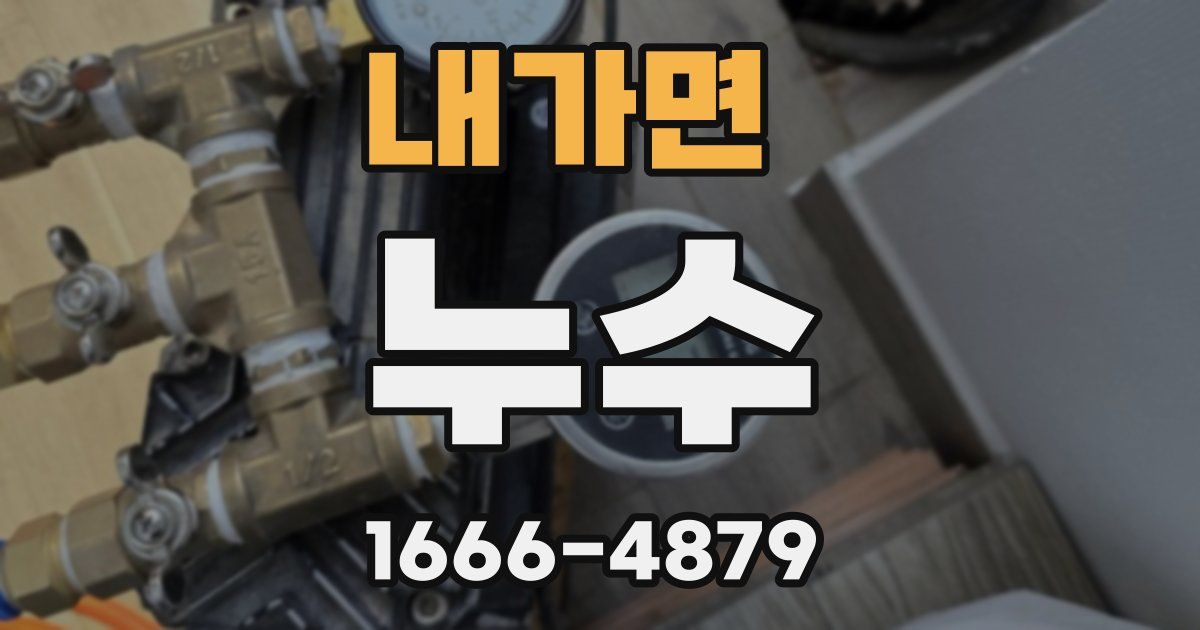 내가면 누수