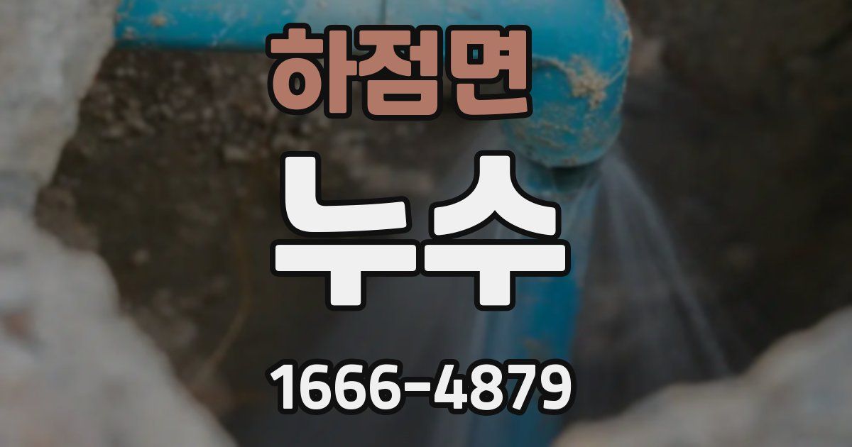 하점면 누수