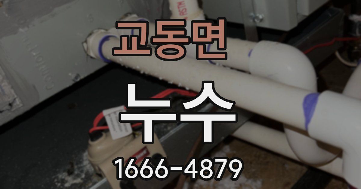 교동면 누수