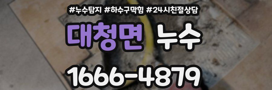 대청면 누수