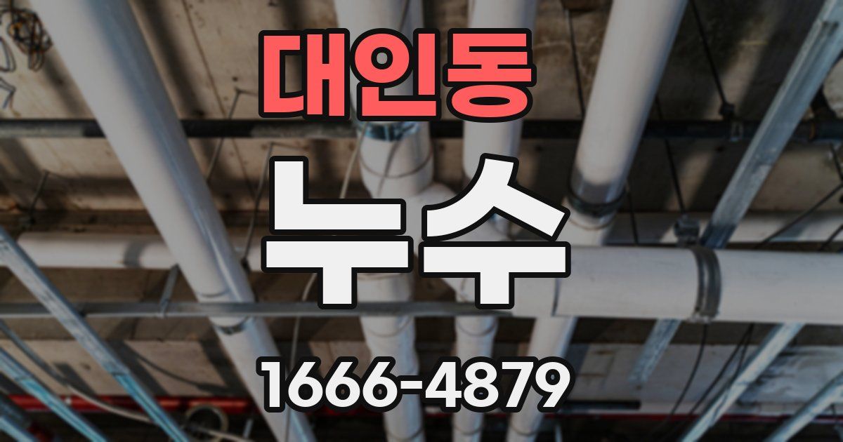 대인동 누수