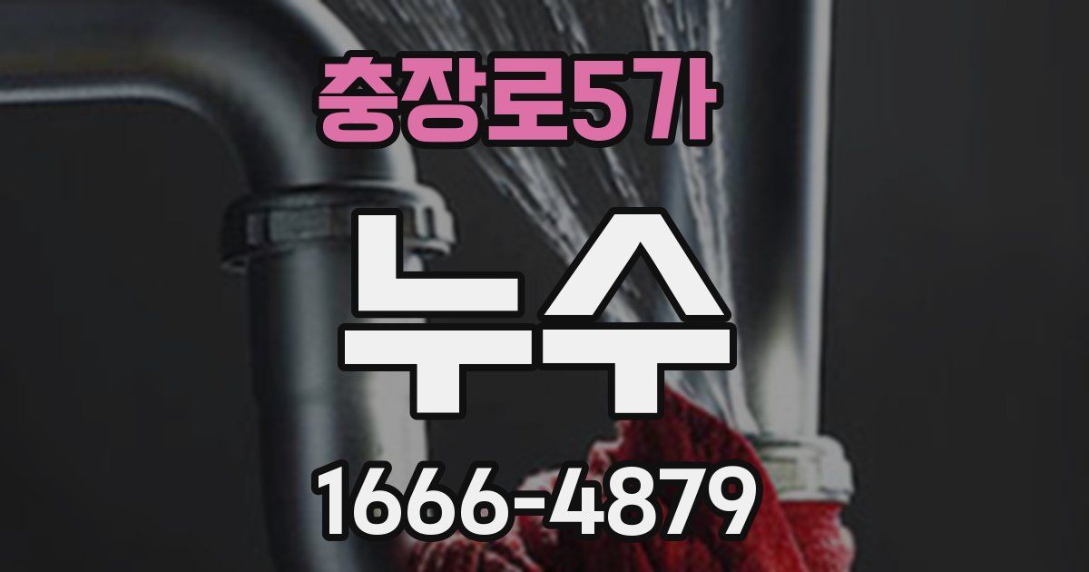 충장로5가 누수