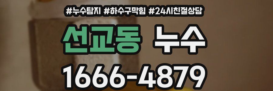 선교동 누수