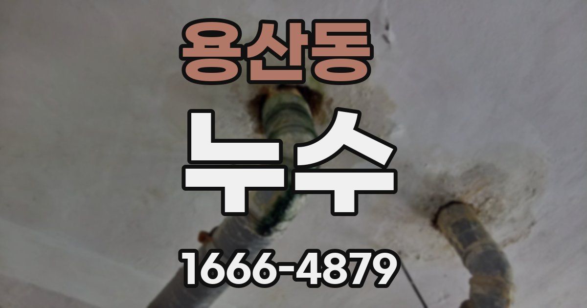용산동 누수
