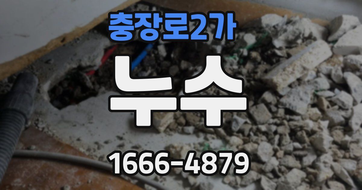 충장로2가 누수