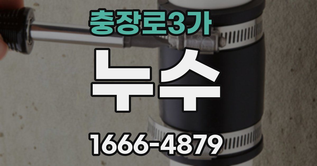 충장로3가 누수
