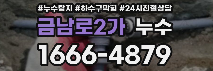 금남로2가 누수