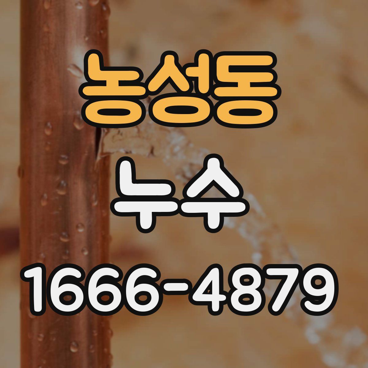 농성동 누수