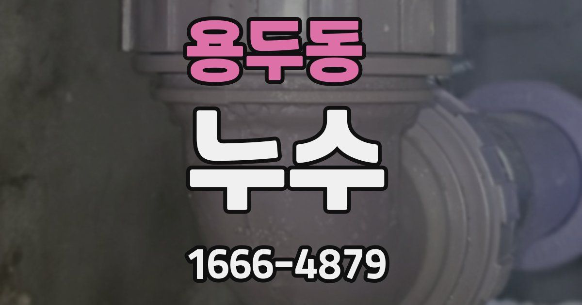 용두동 누수