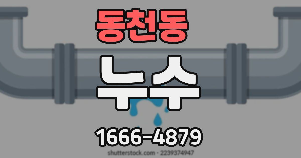 동천동 누수