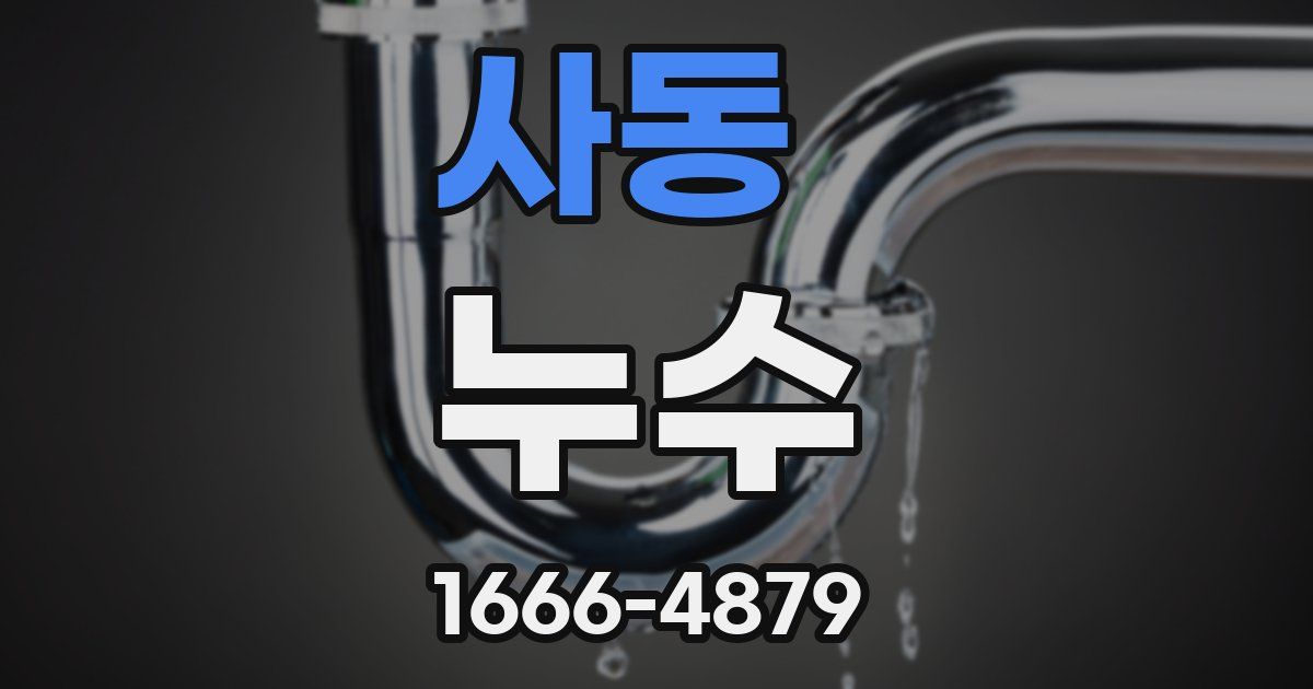 사동 누수