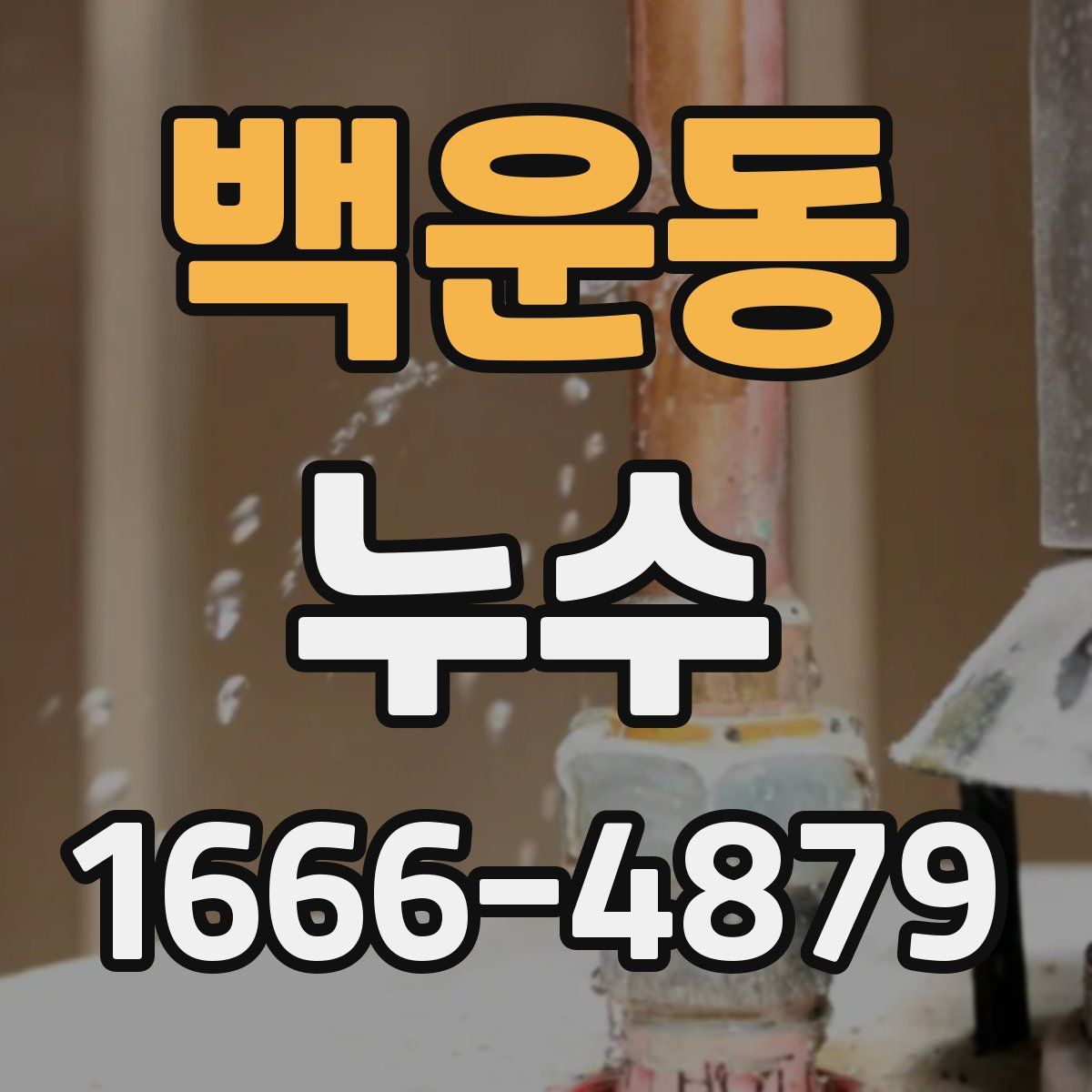 백운동 누수