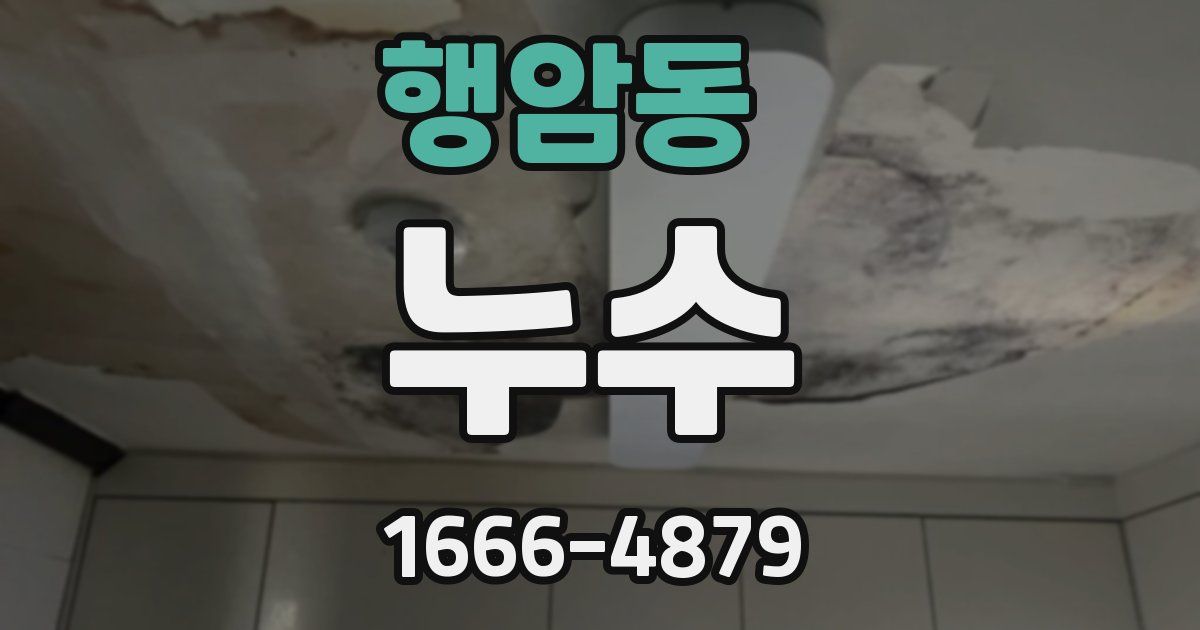 행암동 누수