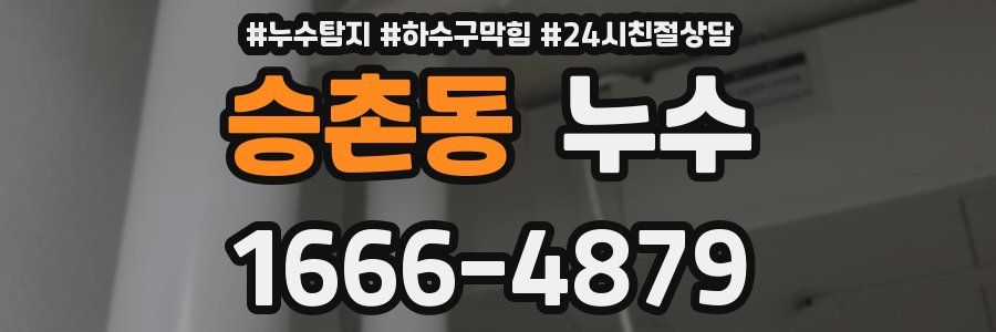 승촌동 누수
