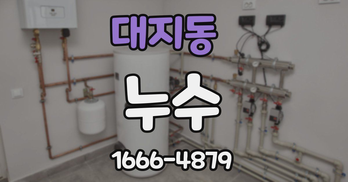대지동 누수