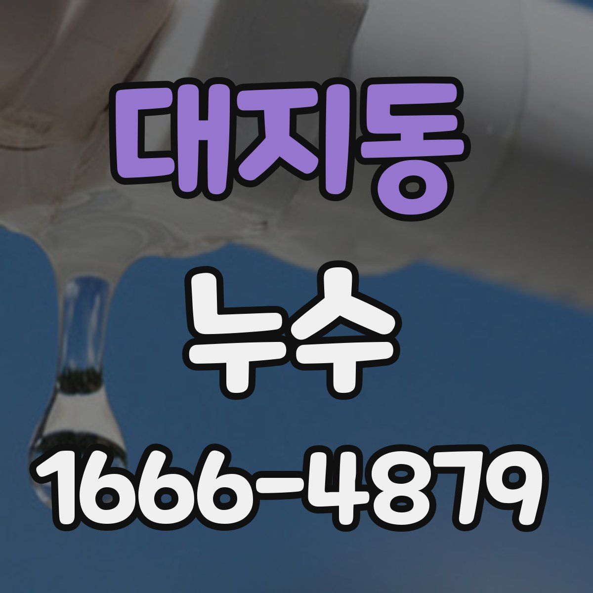대지동 누수