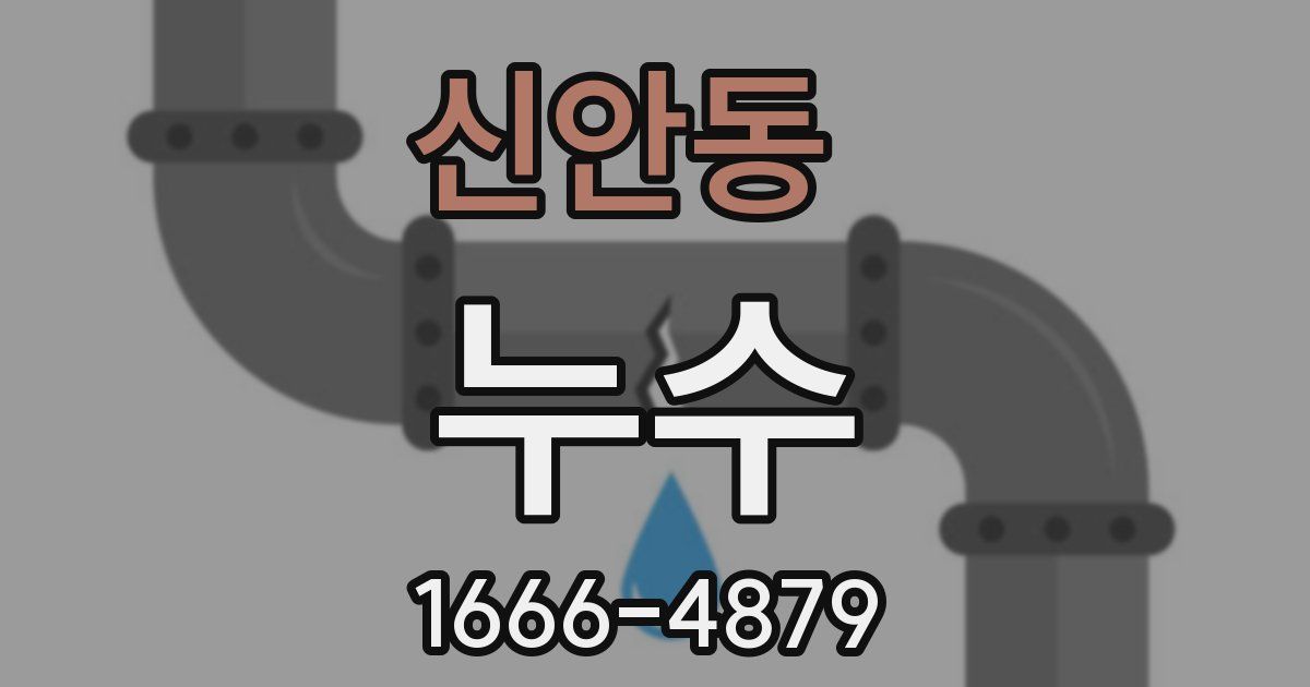 신안동 누수