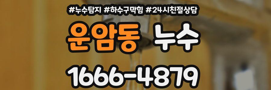 운암동 누수