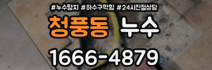 청풍동 누수