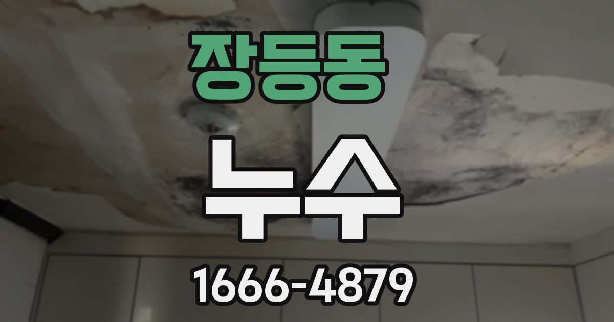 장등동 누수