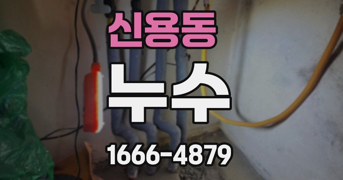 신용동 누수