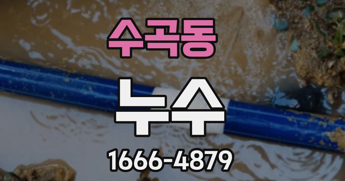 수곡동 누수