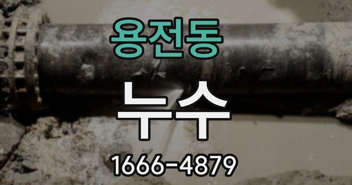 용전동 누수