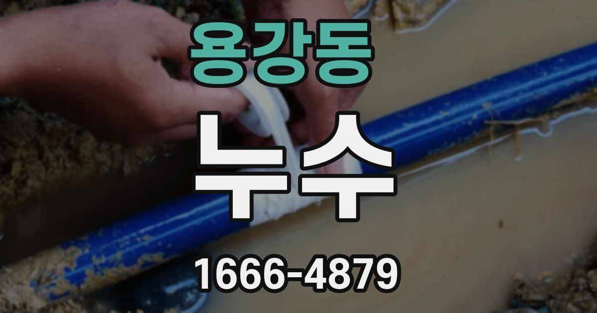 용강동 누수