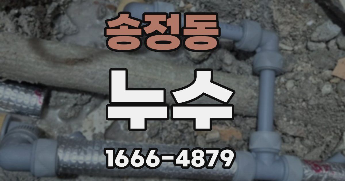 송정동 누수