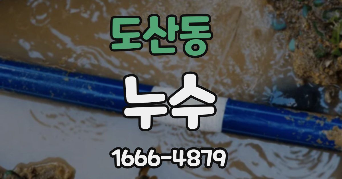 도산동 누수