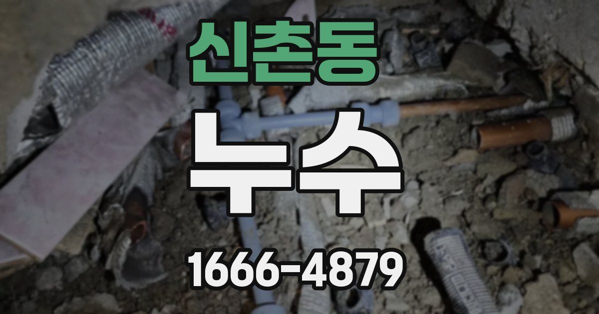 신촌동 누수