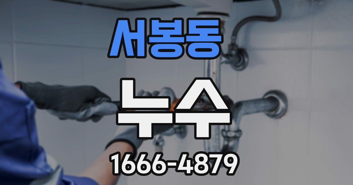 서봉동 누수