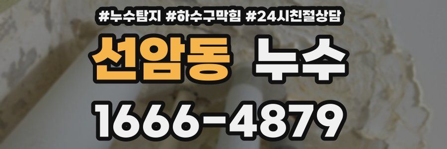 선암동 누수