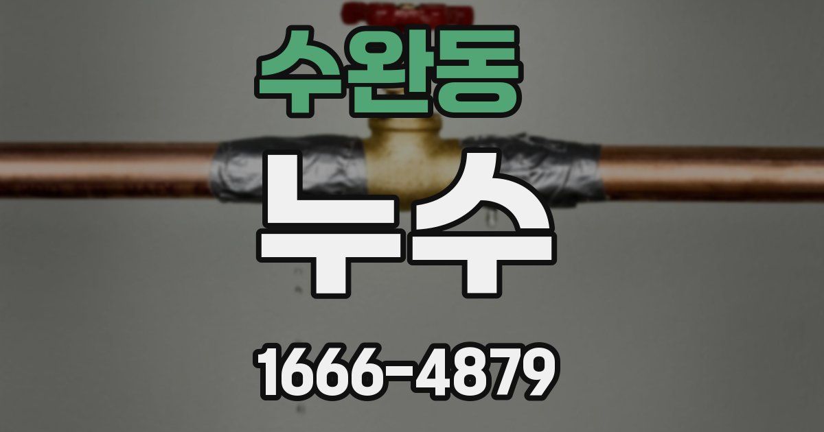 수완동 누수