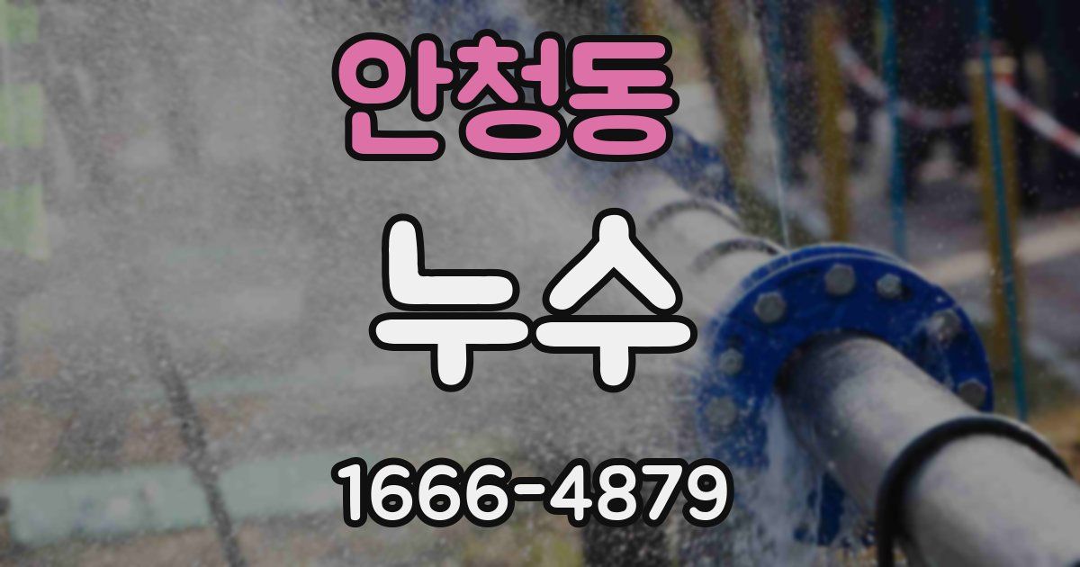 안청동 누수