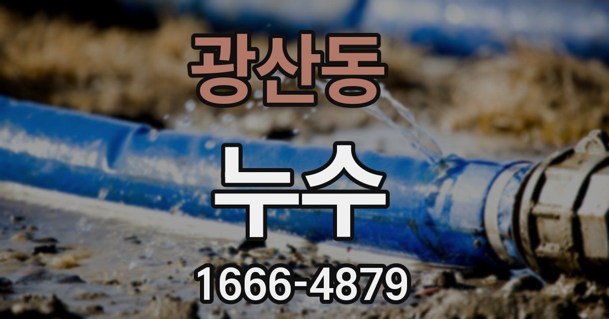광산동 누수
