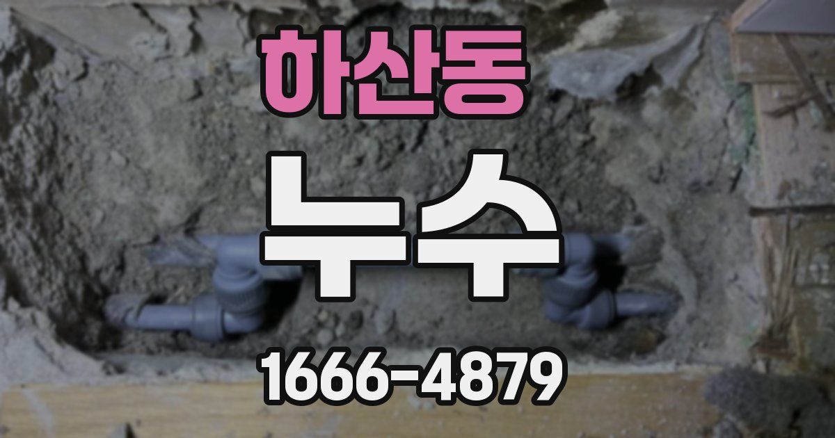 하산동 누수