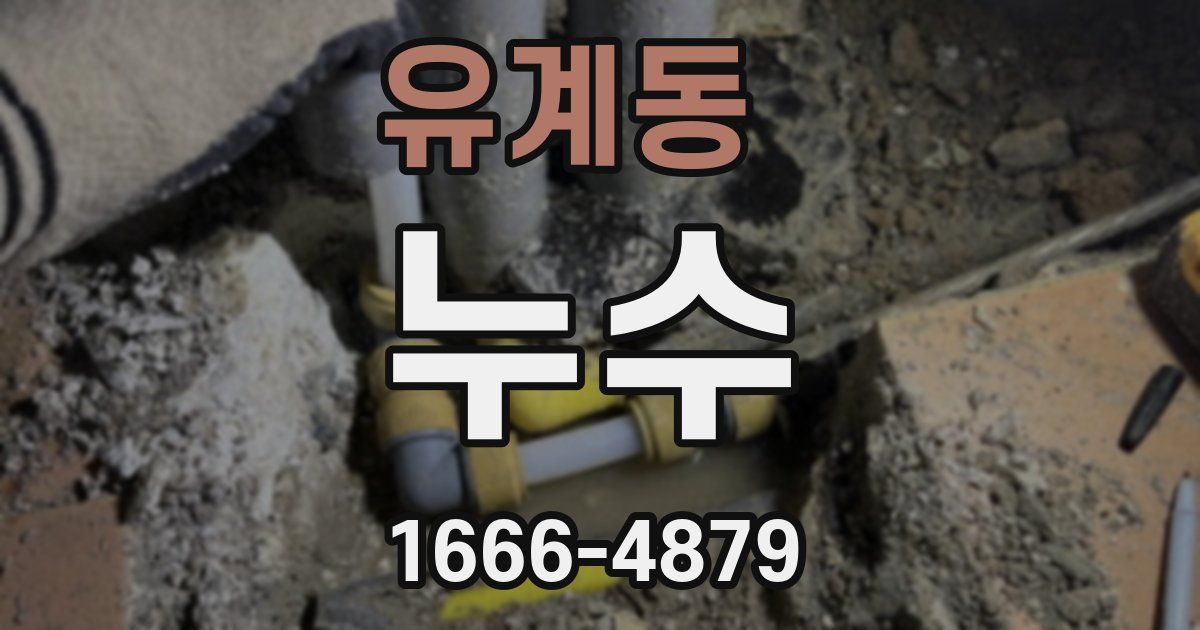 유계동 누수