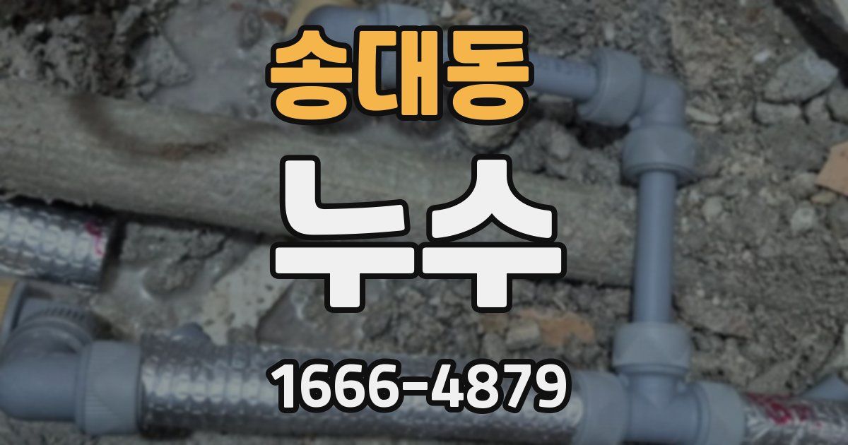 송대동 누수